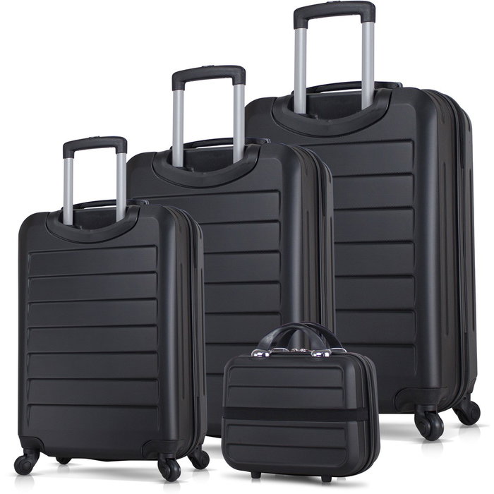 Zoozie Bags Juego de maletas de 4 piezas Negro Zoozie Bags Juego de maletas de 4 piezas Negro